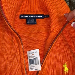 Brand New Ralph Lauren Polo Orange sweater XS